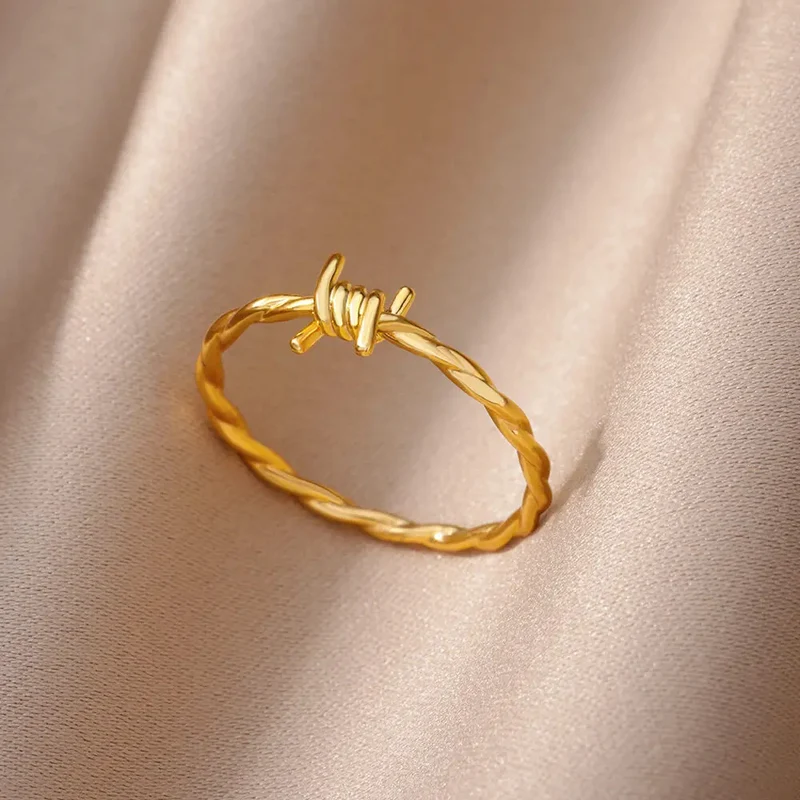 Bague Barbelé Femme