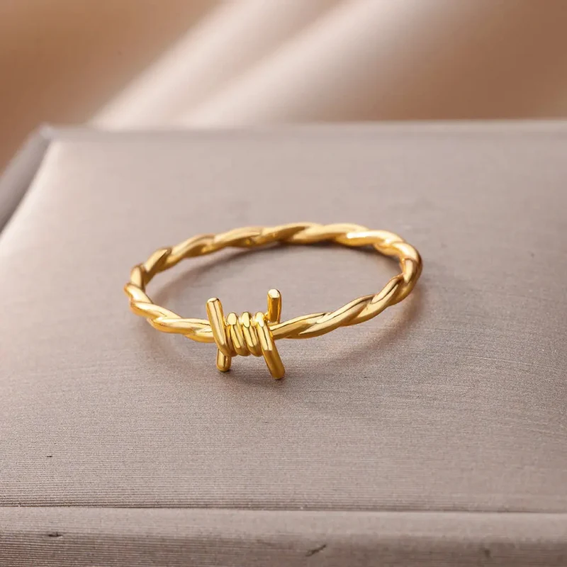 Bague Barbelé Femme