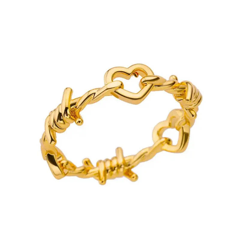 Bague Cœur Barbelé
