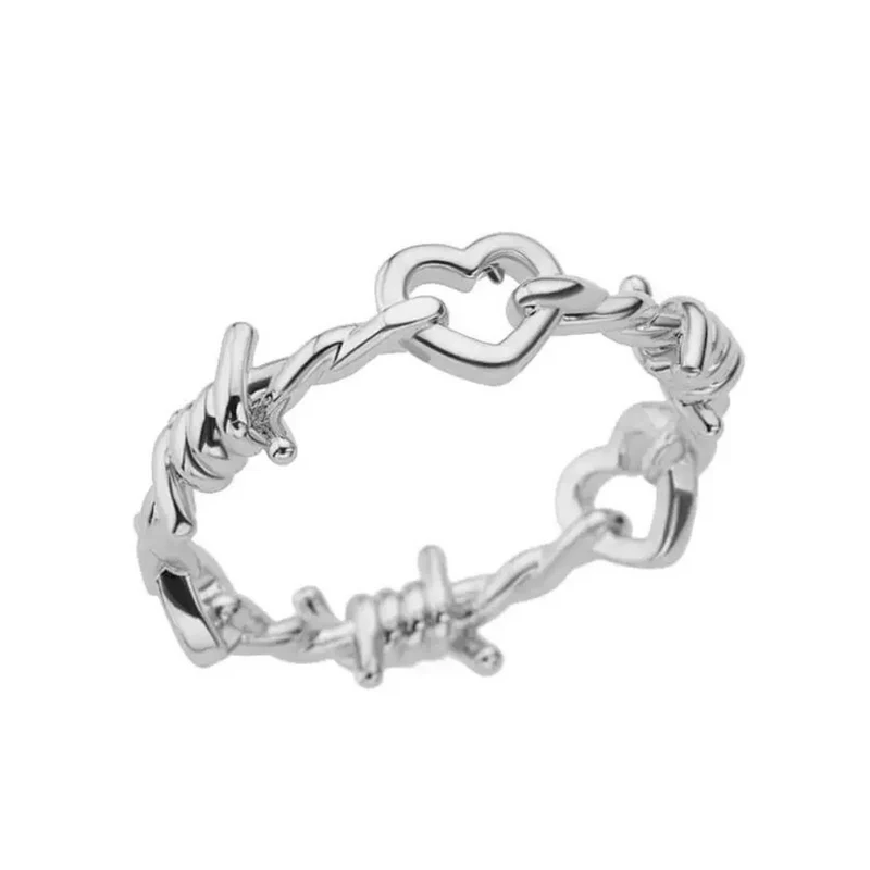 Bague Cœur Barbelé
