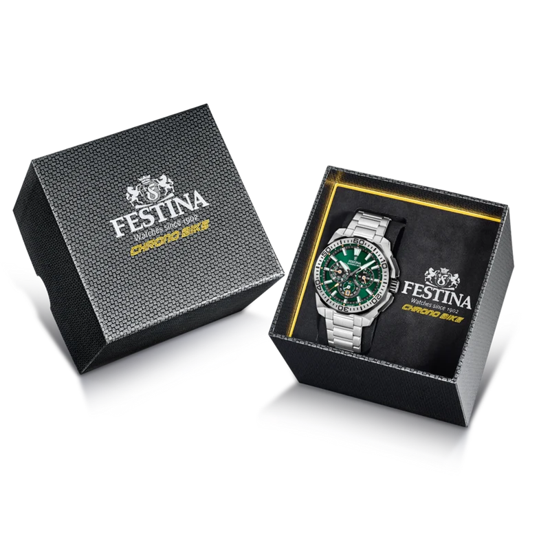 Festina Chrono Bike Montre Verte Pour Hommes F20724/3