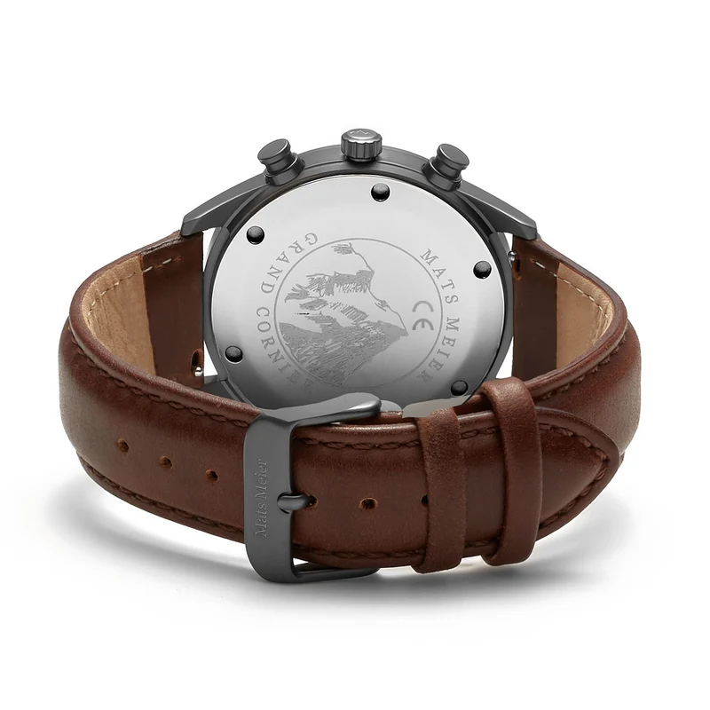 Mats Meier Grand Cornier Hommes Montre Marron MM00104