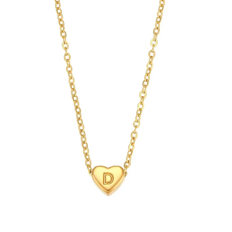 Collier Initiale D Cœur