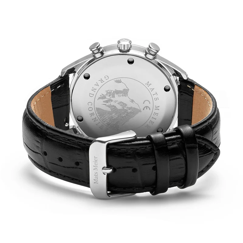 Mats Meier Grand Cornier Hommes Montre Noir MM00106