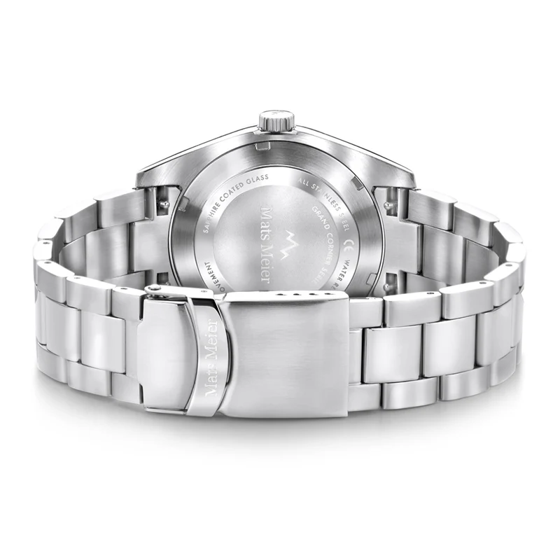 Mats Meier Grand Cornier Hommes Montre Argent MM00514