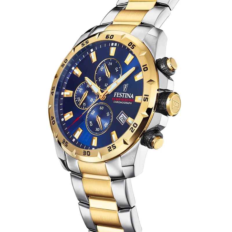 Festina Timeless Chrono Hommes Montre Or F20562/2