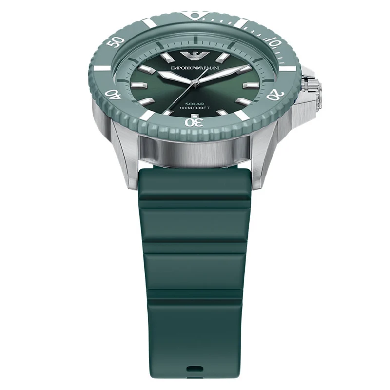 Emporio Armani World Explorer Green Dial Solar Watch AR11786