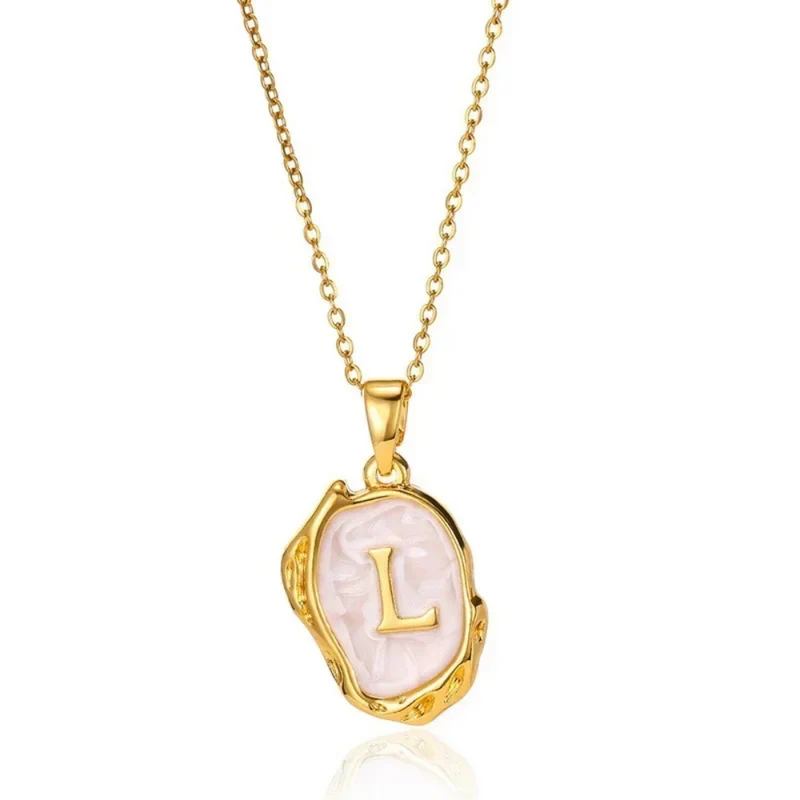 Collier Initiale Abstrait