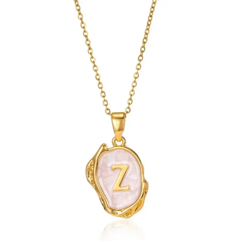 Collier Initiale Abstrait