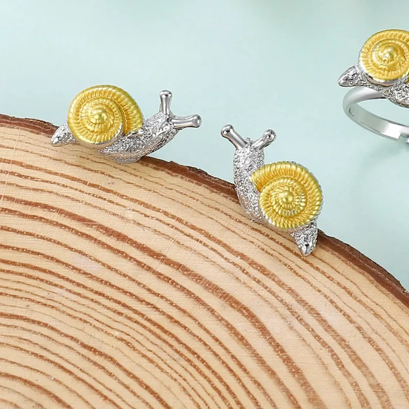 Boucles d'Oreilles Escargot Femme