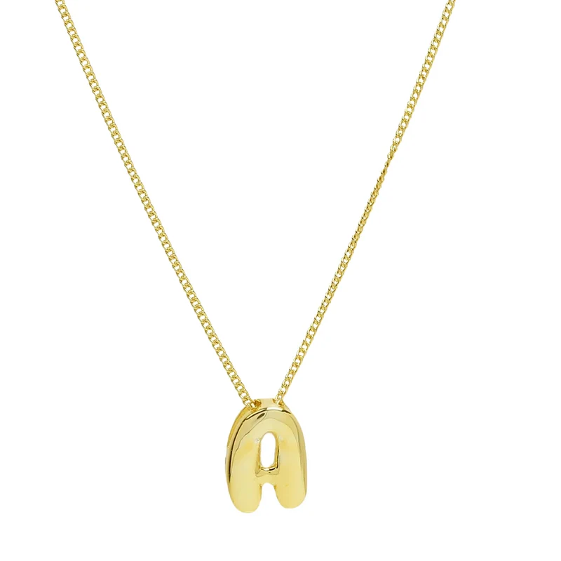 Collier Mini Lettre Bubble