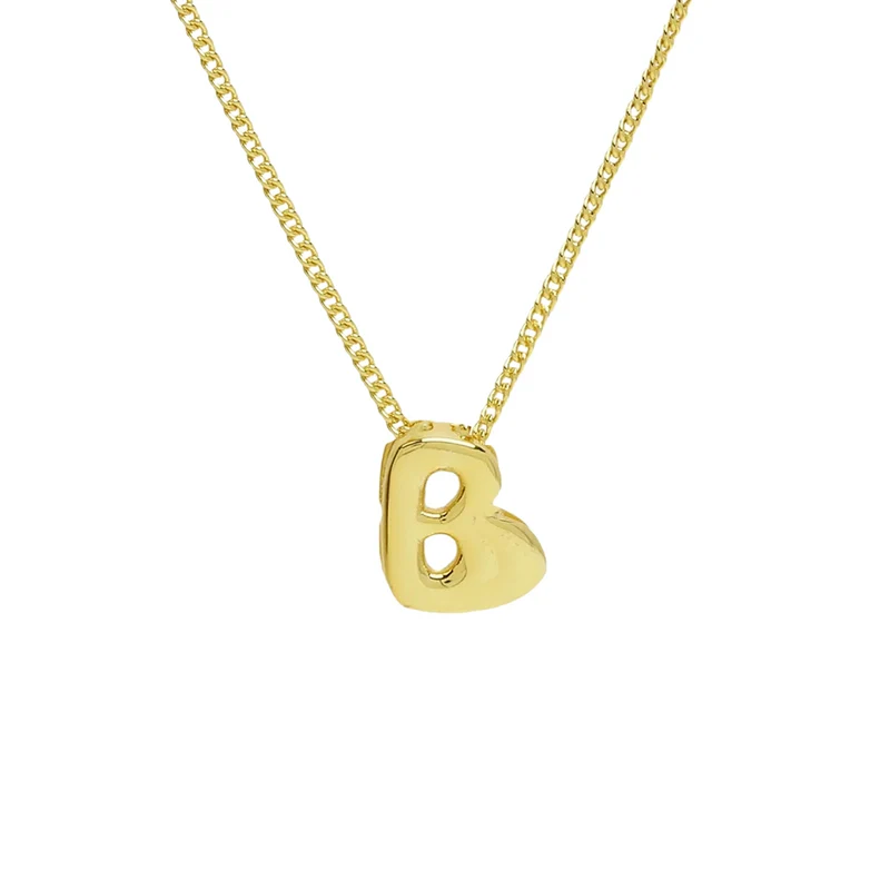 Collier Mini Lettre Bubble