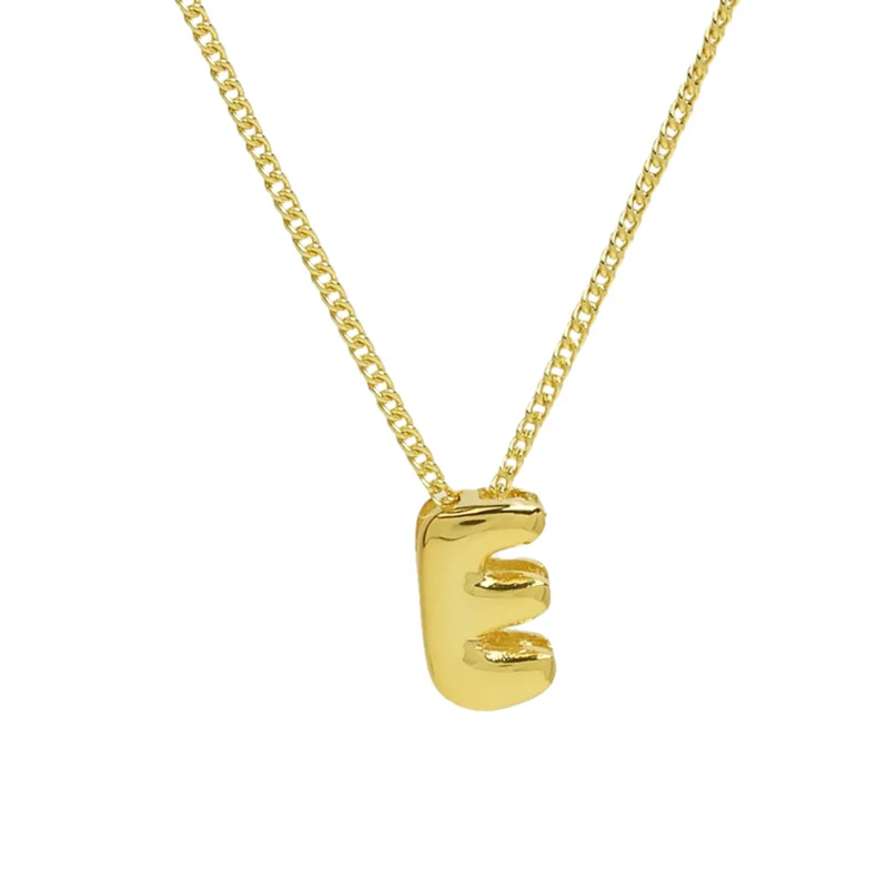 Collier Mini Lettre Bubble