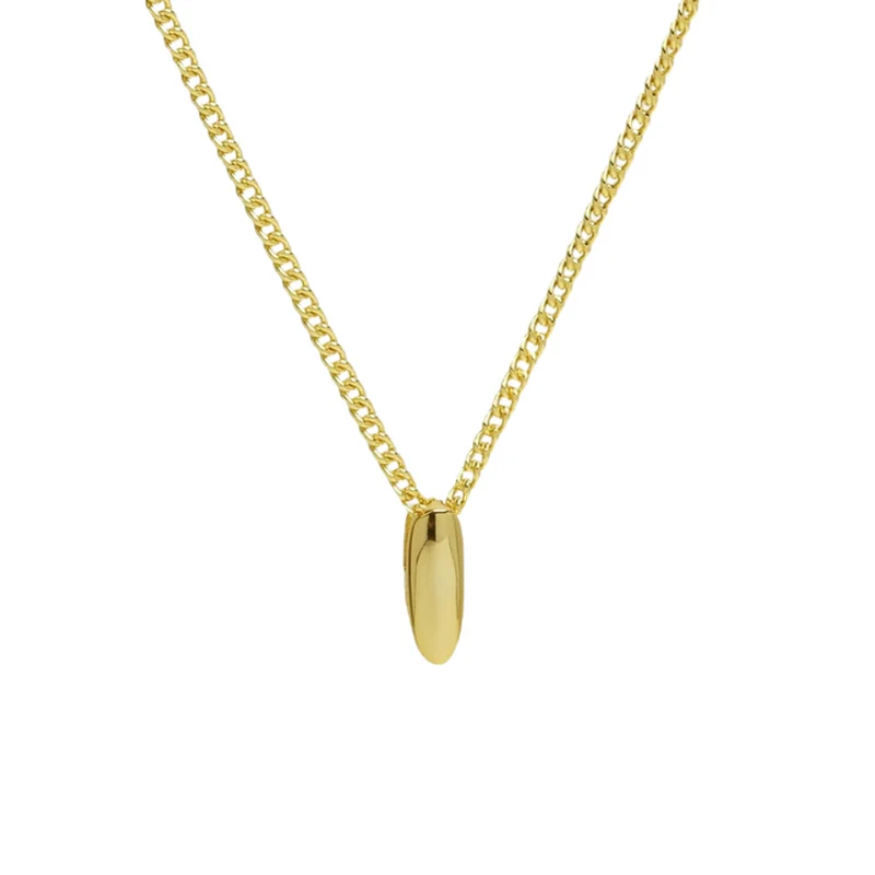 Collier Mini Lettre Bubble