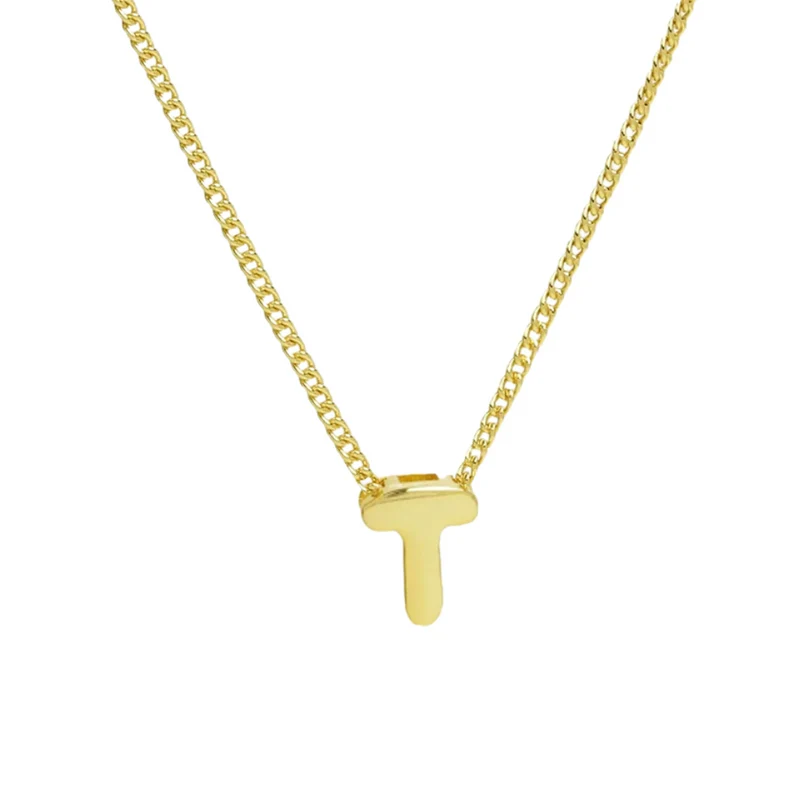 Collier Mini Lettre Bubble