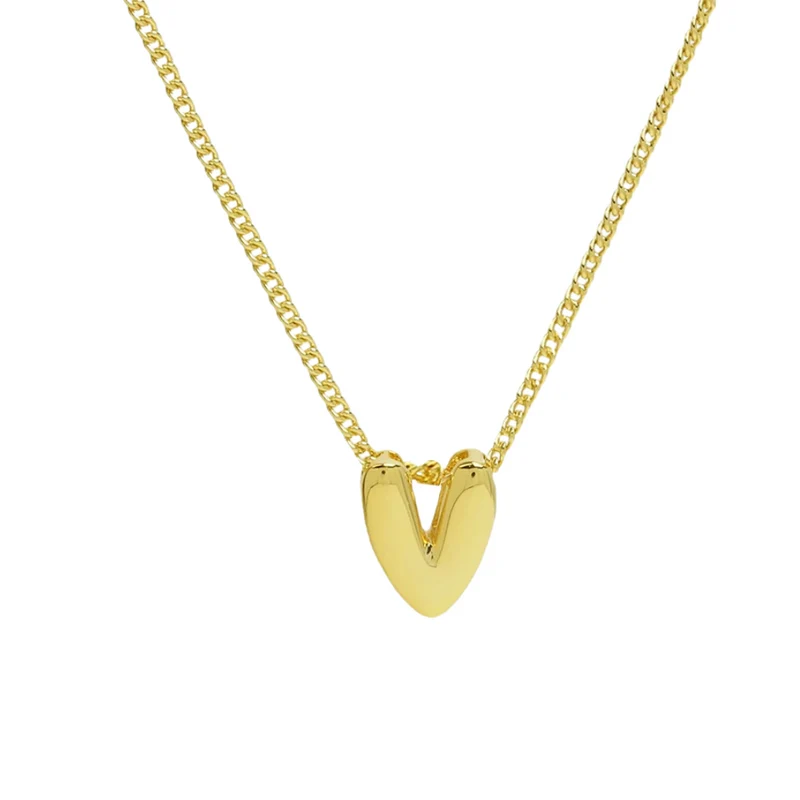 Collier Mini Lettre Bubble