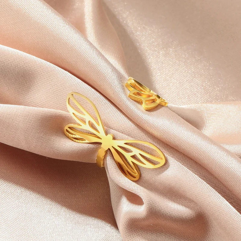 Bague Libellule Lotus