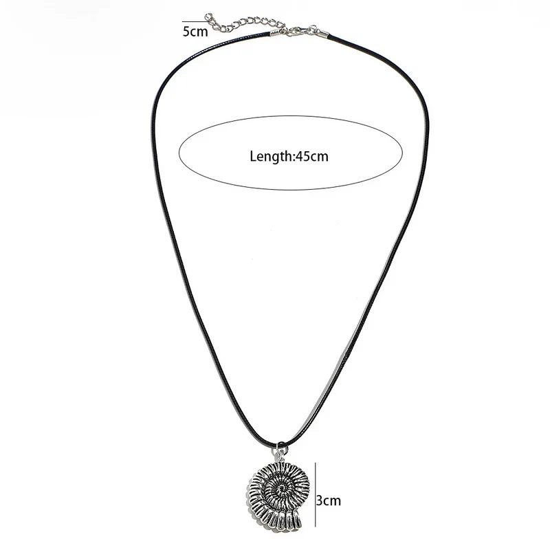 Collier Escargot Simili-Cuir