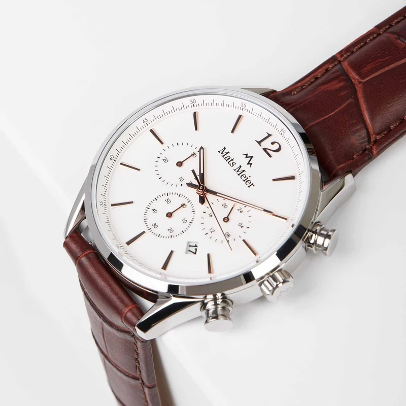 Mats Meier Grand Cornier Hommes Montre Marron MM00105