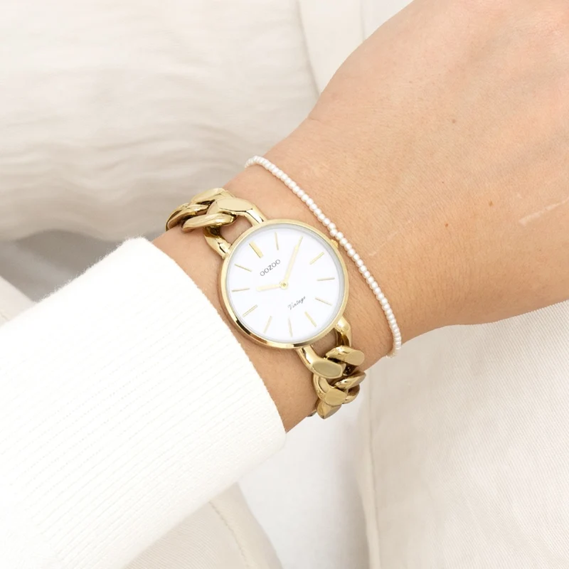 OOZOO Vintage Femmes Montre Or C20357