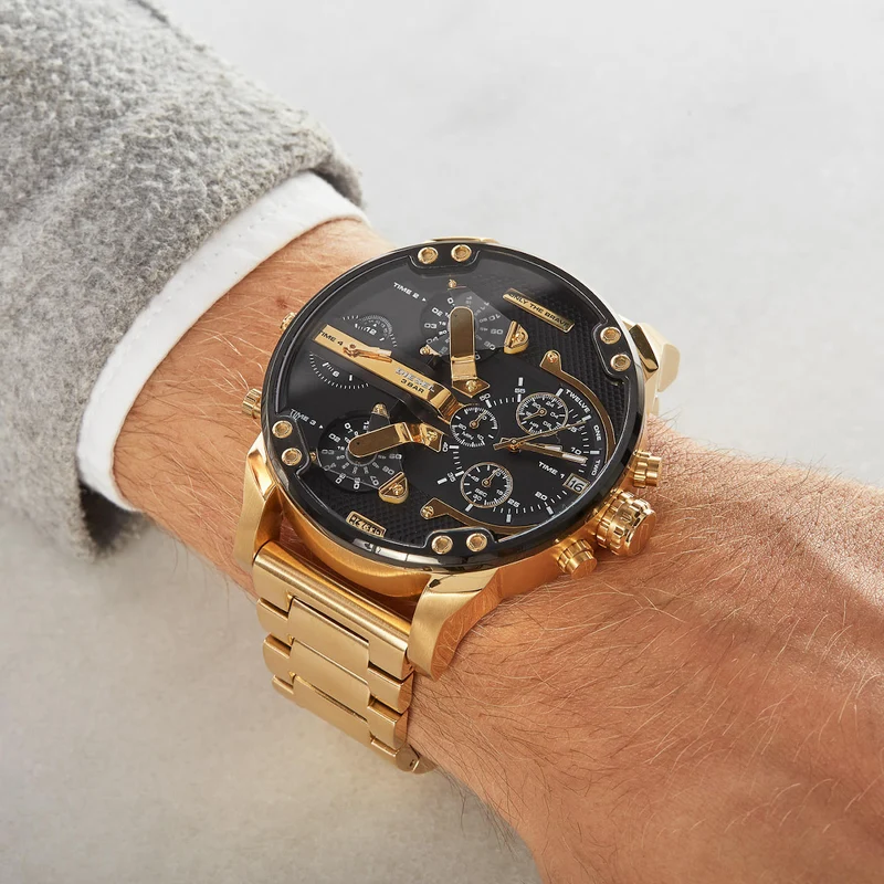 Diesel Mr. Daddy 2.0 Hommes Montre Or DZ7333