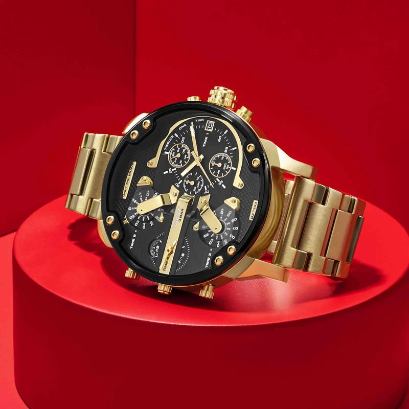 Diesel Mr. Daddy 2.0 Hommes Montre Or DZ7333