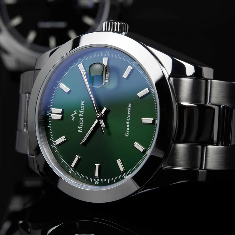 Mats Meier Grand Cornier Hommes Montre Argent MM00516