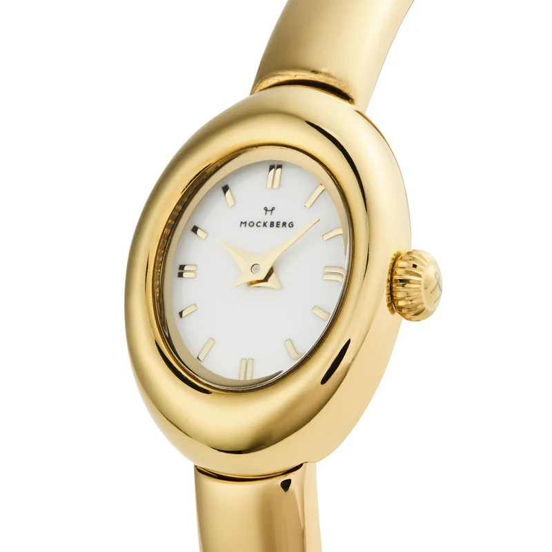 Mockberg Belle Oval Petite Gold Small Bangle Women's Watch MB1769