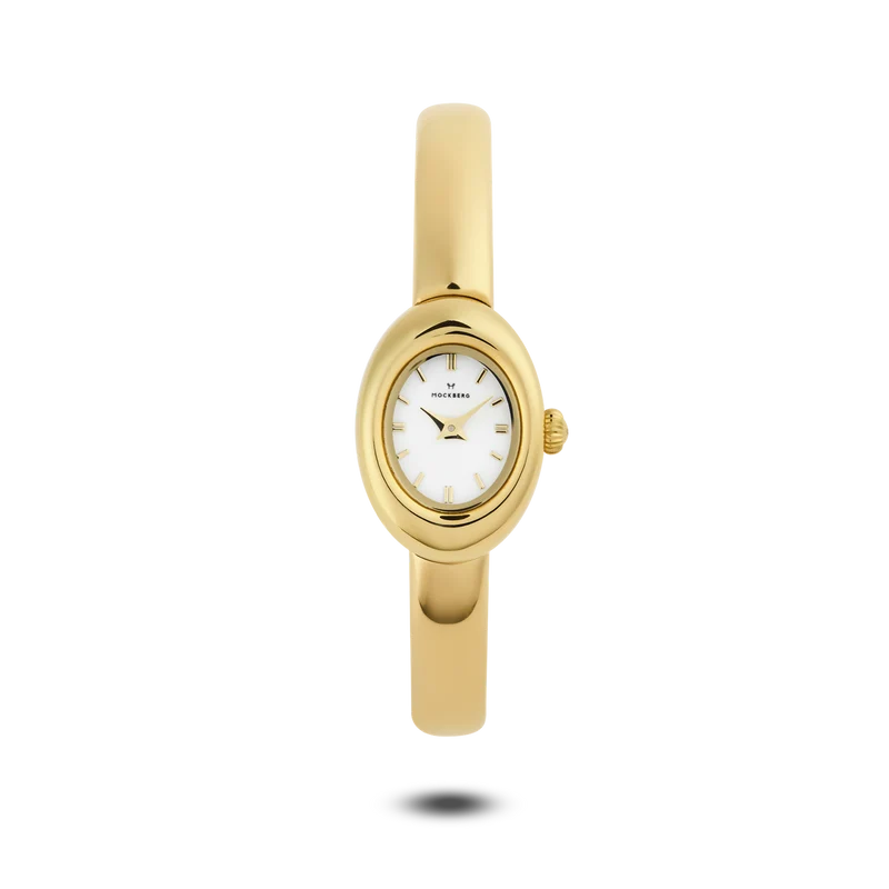 Mockberg Belle Oval Petite Gold Small Bangle Women's Watch MB1769