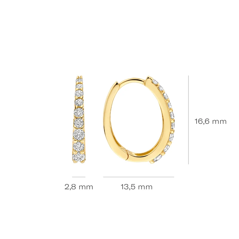 Blush Boucles d'oreilles en or 14 carats 7342YZI