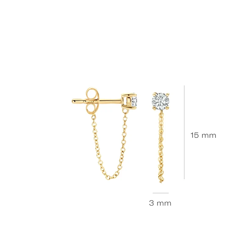 Blush Boucles d'oreilles Or 14 carats 7345YZI