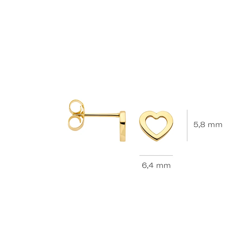 Blush Clous d'oreilles en or 14 carats 7360YGO