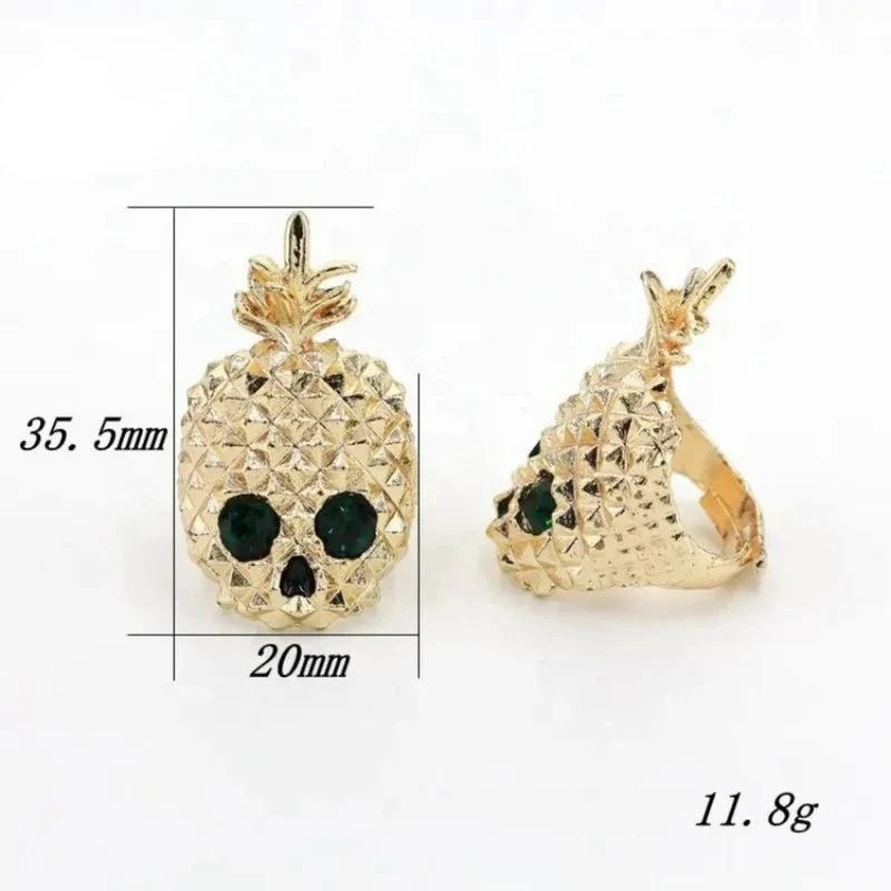 Bague Tête de Mort Ananas