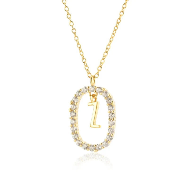 Collier Initiale Z Ovale