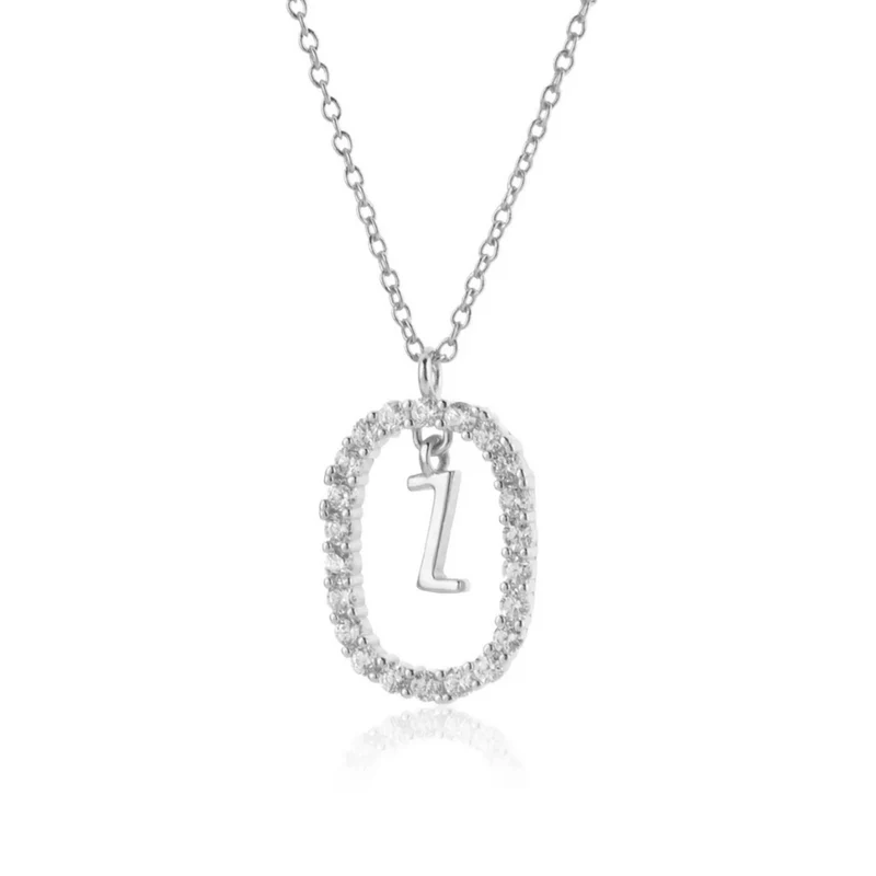 Collier Initiale Z Ovale