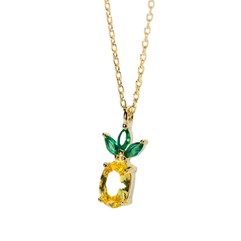 Collier Ananas Or