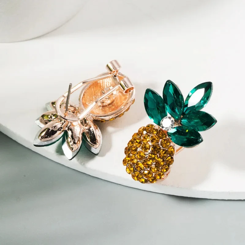 Boucles d'Oreilles forme Ananas