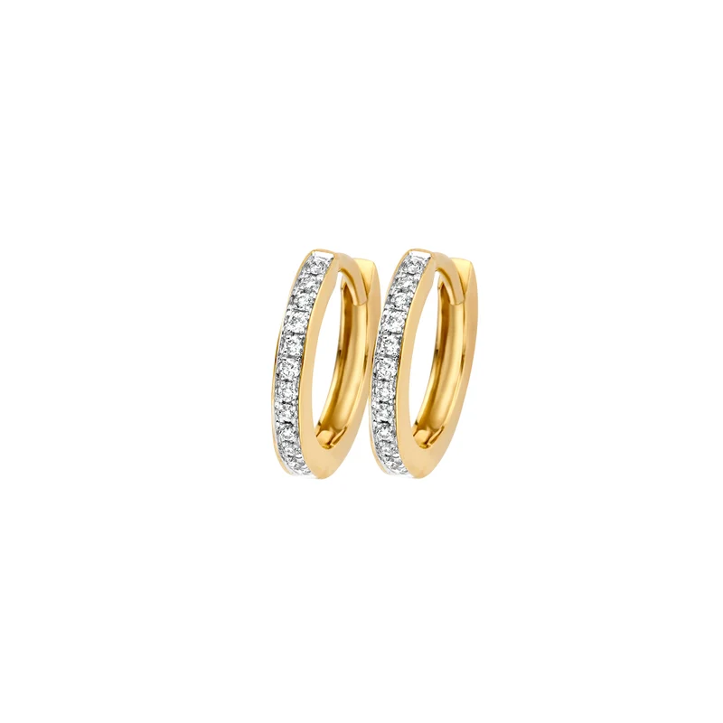 Blush Diamonds Femmes Créoles Or 14 carats 7612BDI