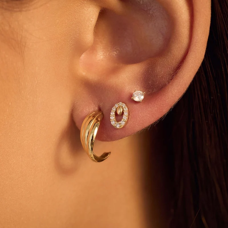 Beloro Jewels Monte Napoleone Boucles d'oreilles Or BO360020