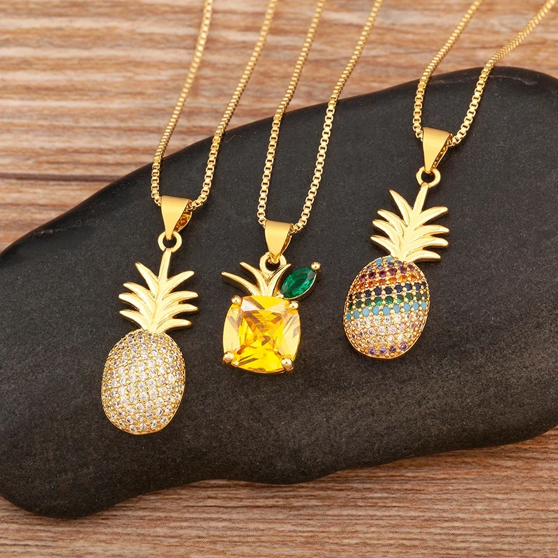 Collier Ananas Couleurs
