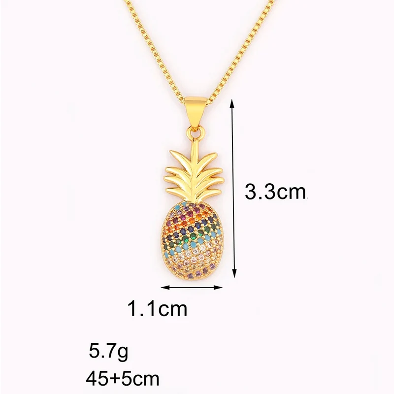 Collier Ananas Couleurs