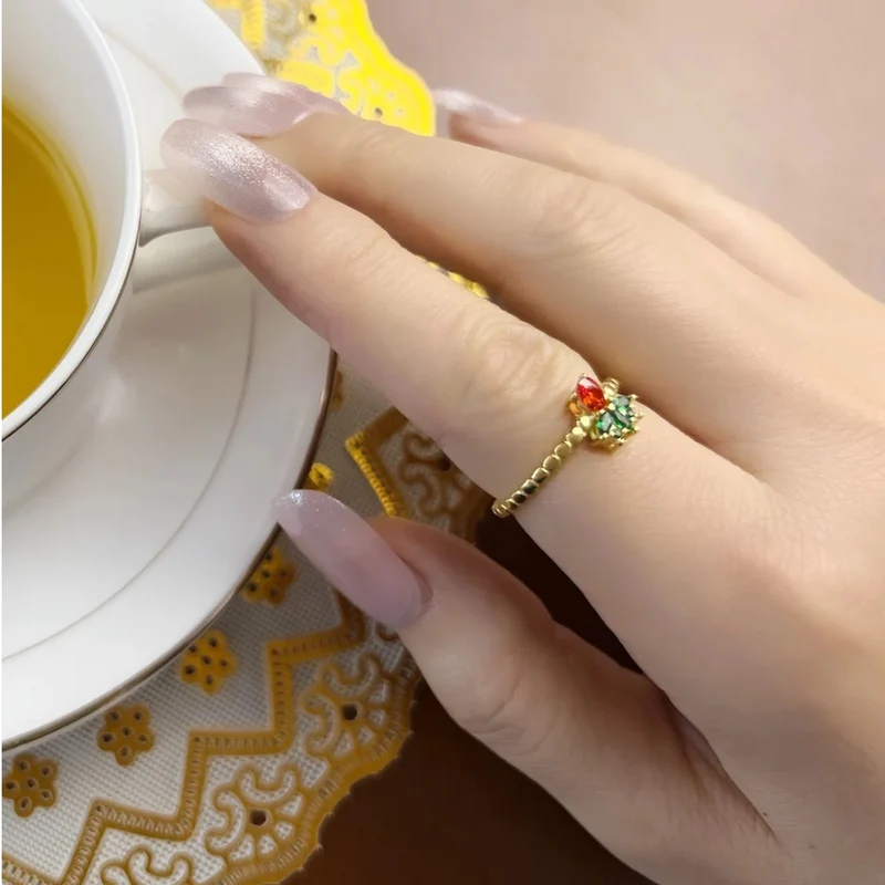 Bague Ananas Dorée