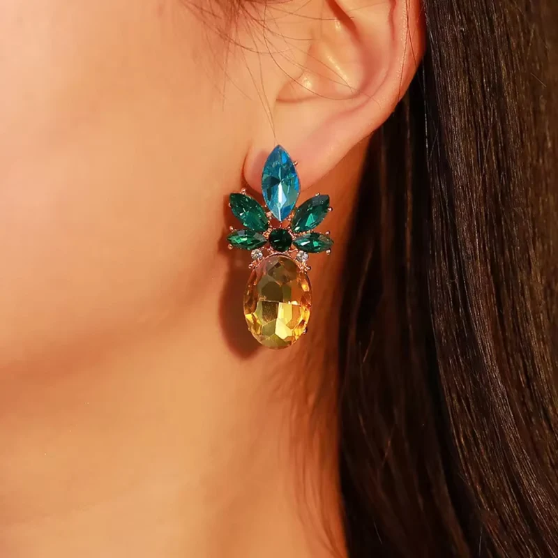 Boucles d'Oreilles Ananas Originales
