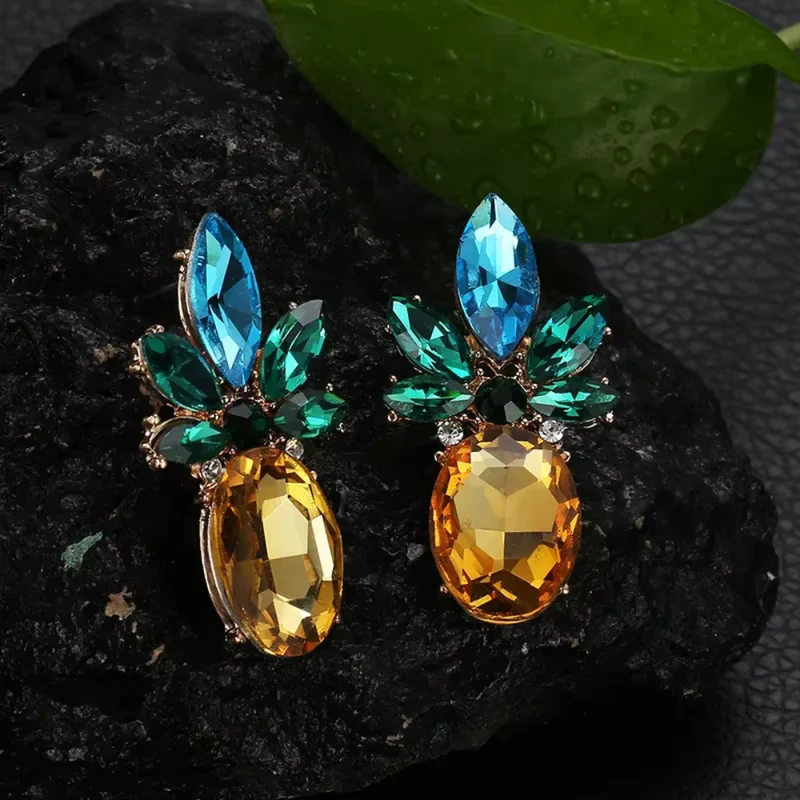 Boucles d'Oreilles Ananas Originales