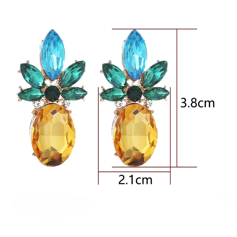 Boucles d'Oreilles Ananas Originales