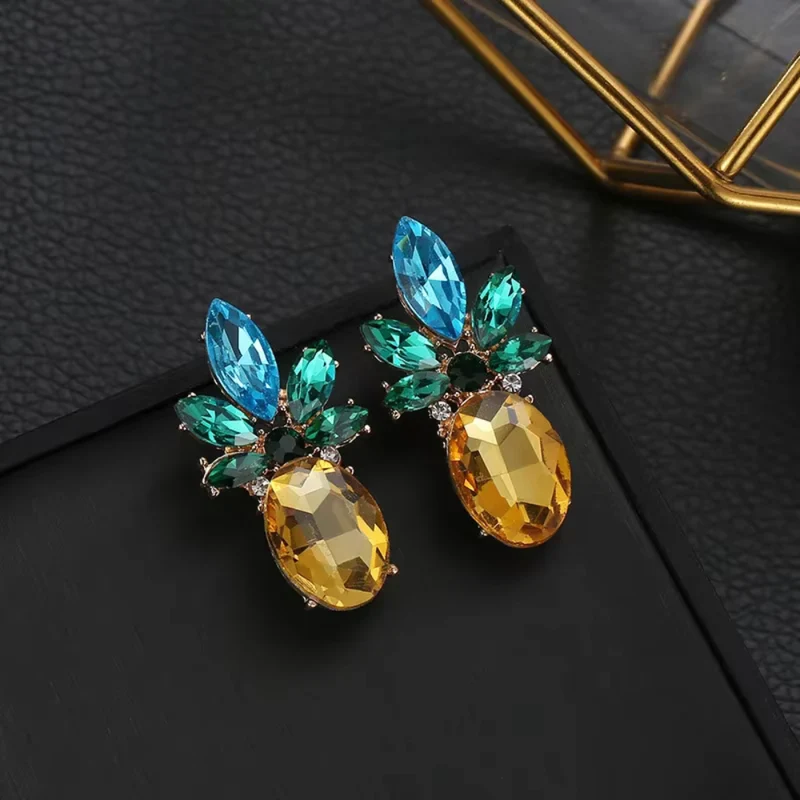 Boucles d'Oreilles Ananas Originales