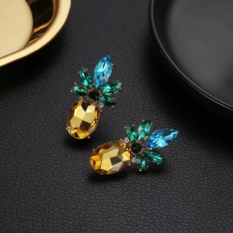 Boucles d'Oreilles Ananas Originales