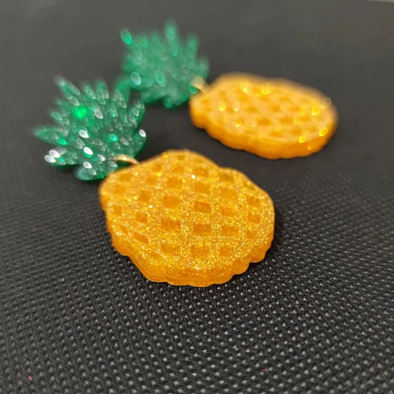 Grosses Boucles d'Oreilles Ananas