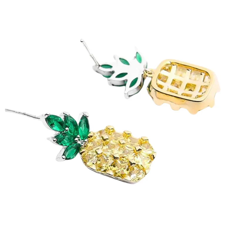Boucles d'Oreilles Ananas Couleurs