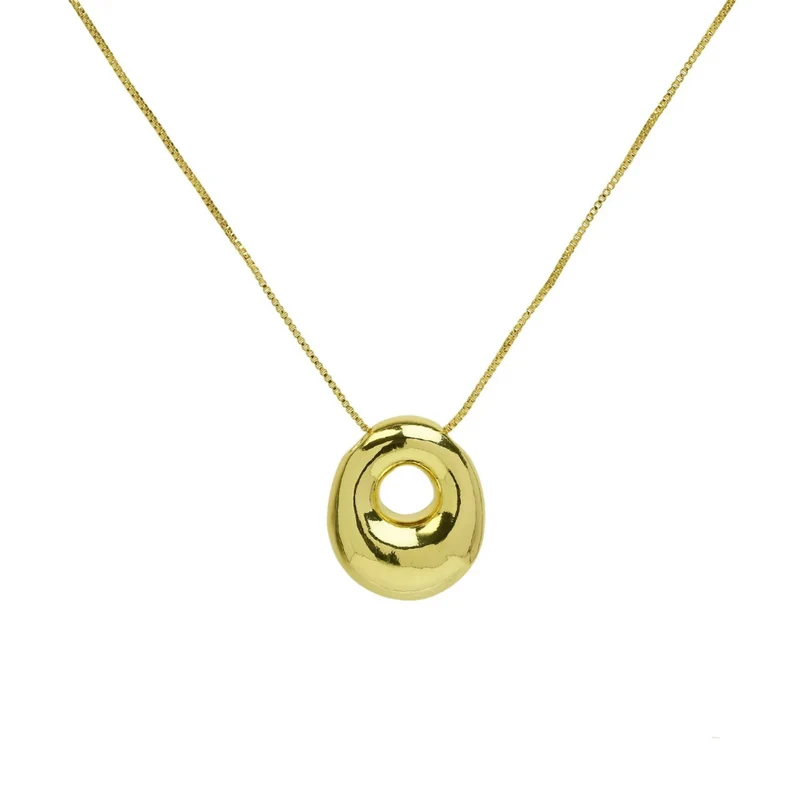 Collier Initiale Bubble
